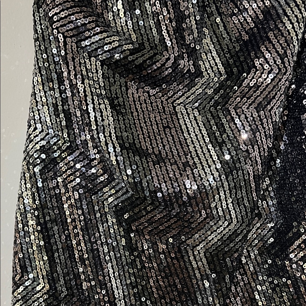 Michael Costello x REVOLVE Lora Mini Dress in Metallic Silver - Picture 6 of 8